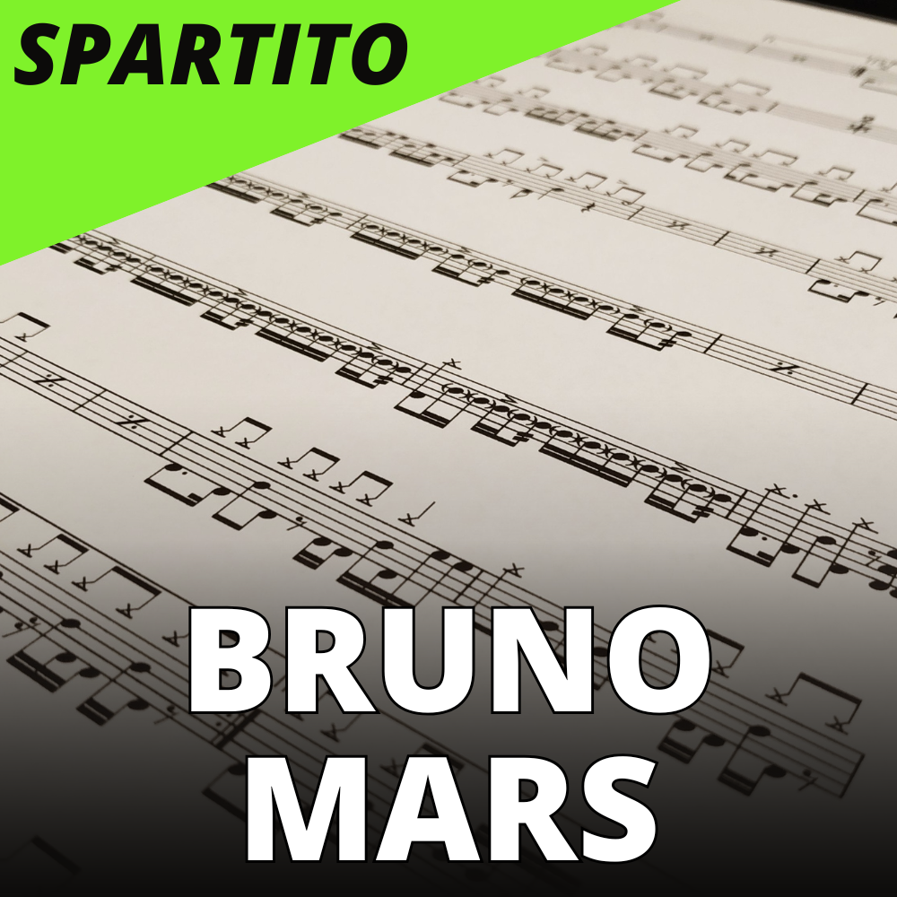 Bruno Mars - the lazy song (drum sheet music)