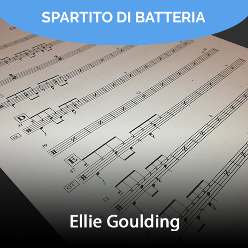 Ellie Goulding - Love me like You do (drum sheet music)