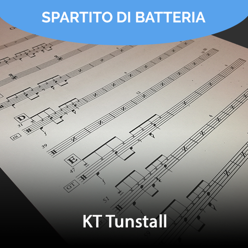 KT Tunstall - Suddenly I see (drum sheet music)