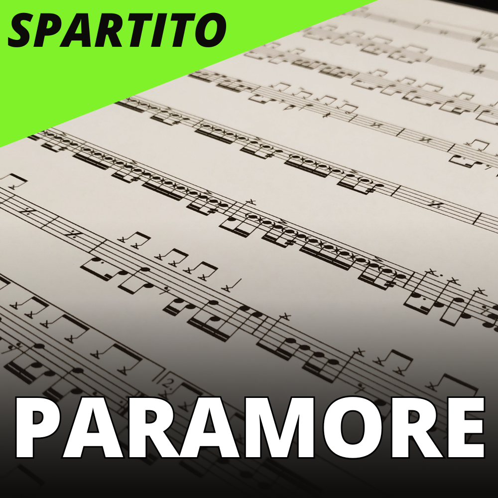 Paramore - Still into you (drum sheet music)