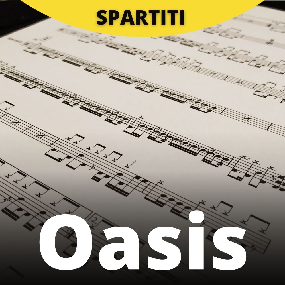 Oasis - Wonderwall (drum sheet music)