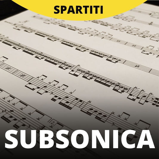 Subsonica - Discoteca labirinto (drum sheet music)