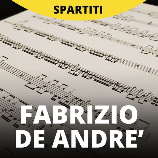 Fabrizio De Andrè - for band (drum sheet music)