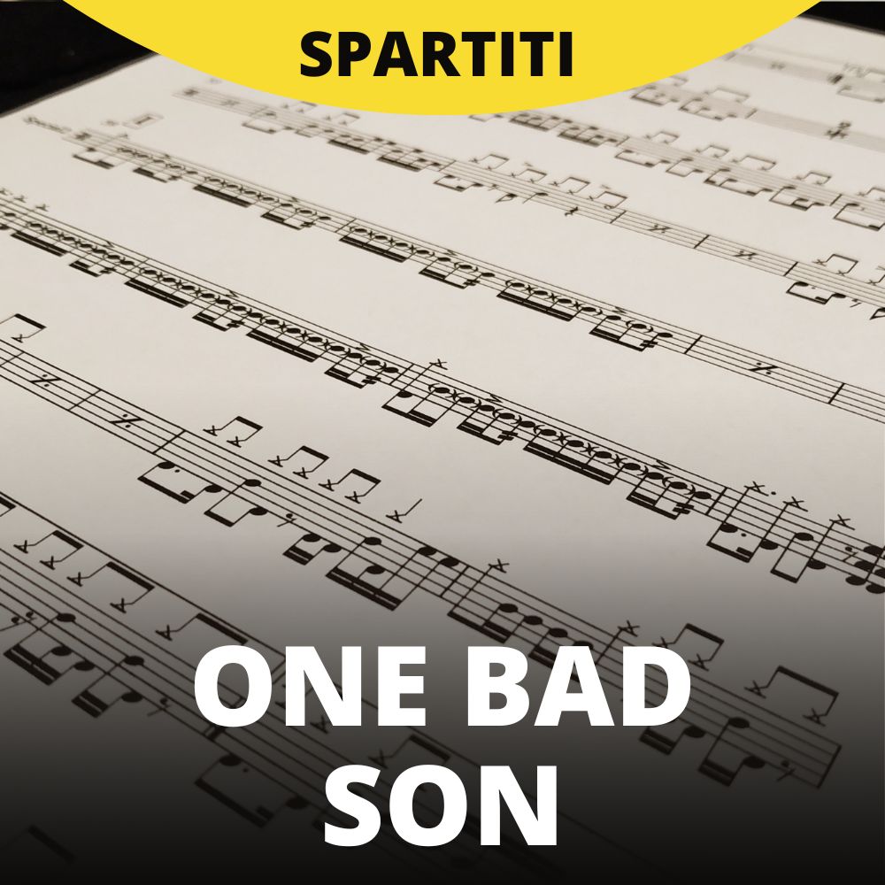 One bad son - Psycho killer (drum sheet music)