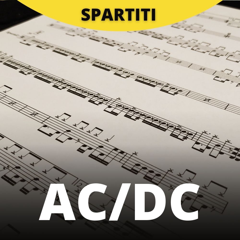 Ac/Dc -  back in black (drum sheet music)