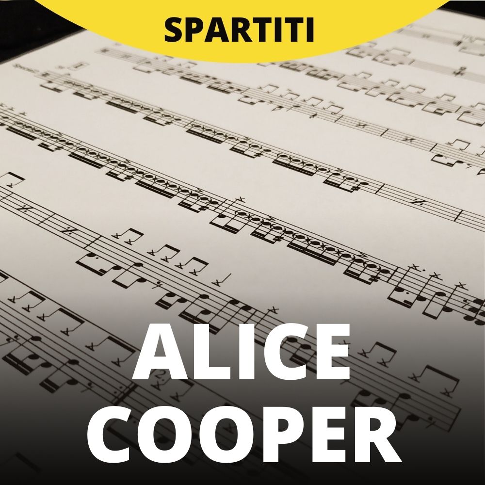 Alice Cooper - Little by little (drum sheet music)