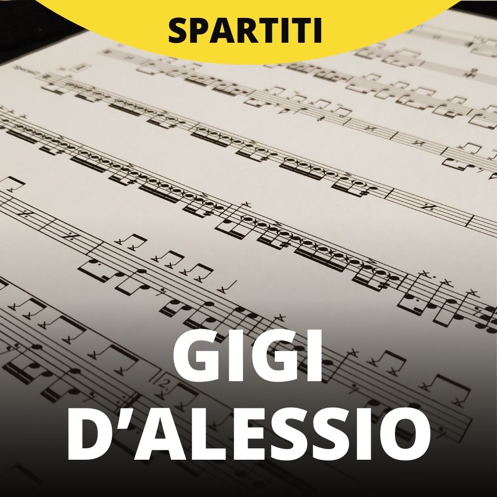 Gigi d'alessio - A citta' e pulecenella (drum seet music)