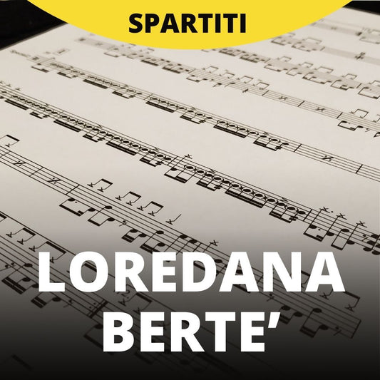 Loredana Bertè - Dedicato a te (drum sheet music)