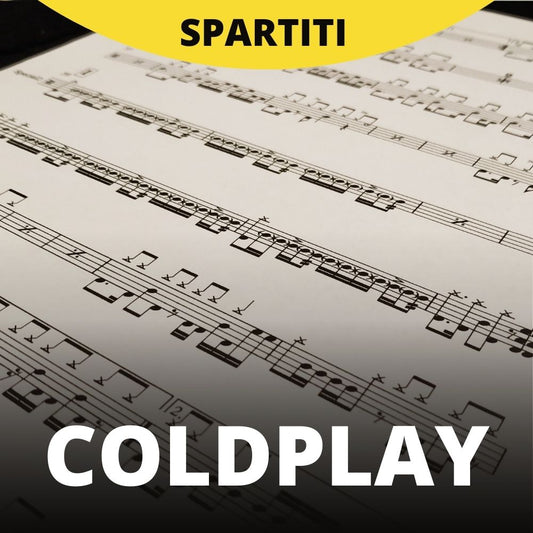 Coldplay - Yellow (drum sheet music)