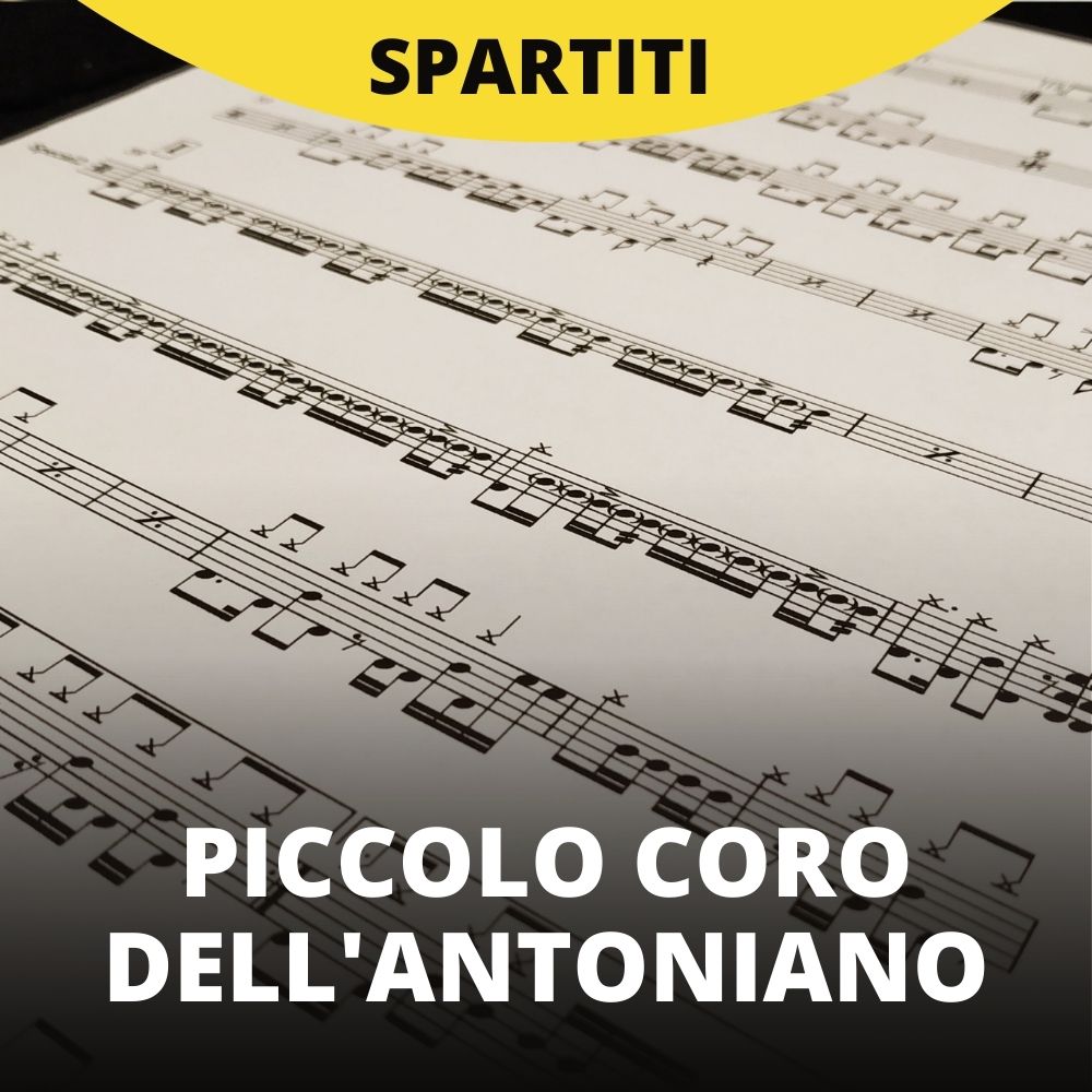 Piccolo coro dell'Antoniano - Kyro (drum sheet music)