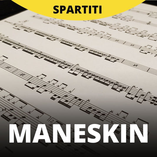 Maneskin - Morirò da Re (drum sheet music)