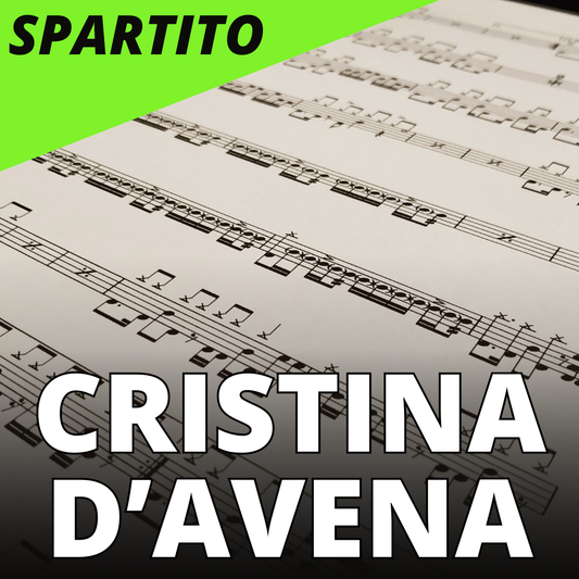 Cristina D'Avena - Occhi di gatto (drum sheet music)