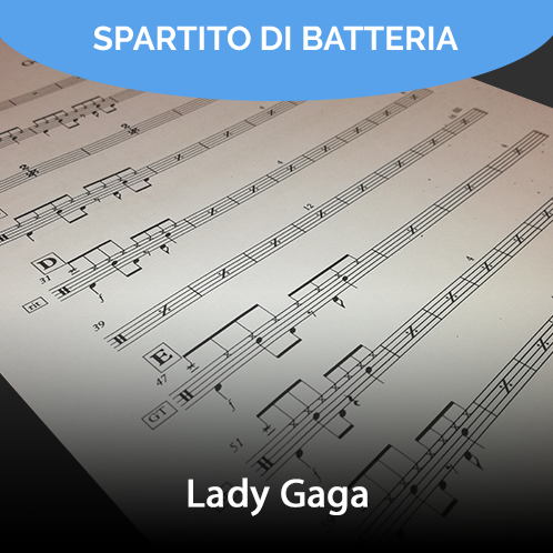 Lady Gaga - Judas (drum sheet music)