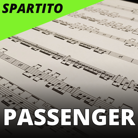 Passenger - Fast car (drum sheet music)