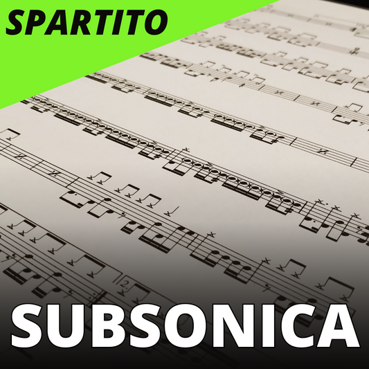 Subsonica - Tutti i miei sbagli (drum sheet music)