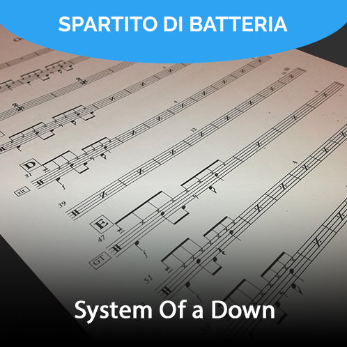 System of a down - b.y.o.b (drum sheet music)